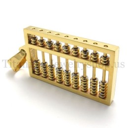 Χρυσό Μενταγιόν Abacus Από Τιτάνιο