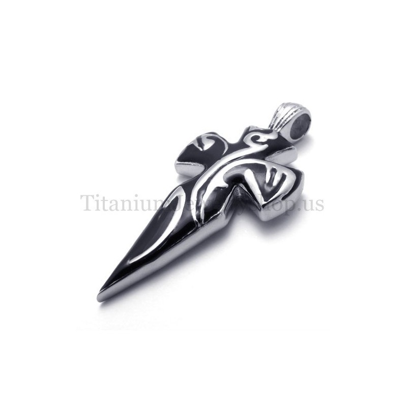 Ανδρικό Μενταγιόν Sword Pure Black Από Τιτάνιο Ανδρικό Μενταγιόν Sword Pure Black Από Τιτάνιο