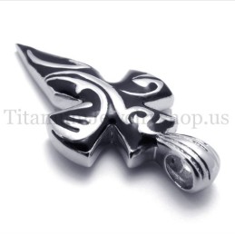 Ανδρικό Μενταγιόν Sword Pure Black Από Τιτάνιο