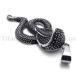 Μενταγιόν Από Τιτάνιο Black King Cobra