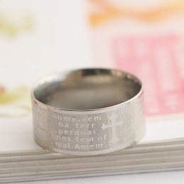 Δαχτυλίδι Τιτανίου Bible Man Με Σταυρό