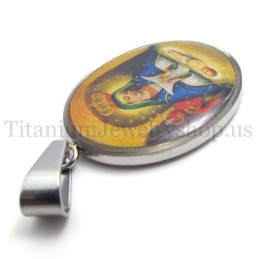 Μενταγιόν Από Τιτάνιο Με Τη Σειρά Madonna And Jesus