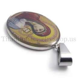 Μενταγιόν Από Τιτάνιο Madonna And Jesus Series