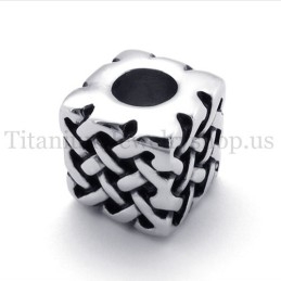 Μενταγιόν Από Τιτάνιο Cube Fortunate Bead