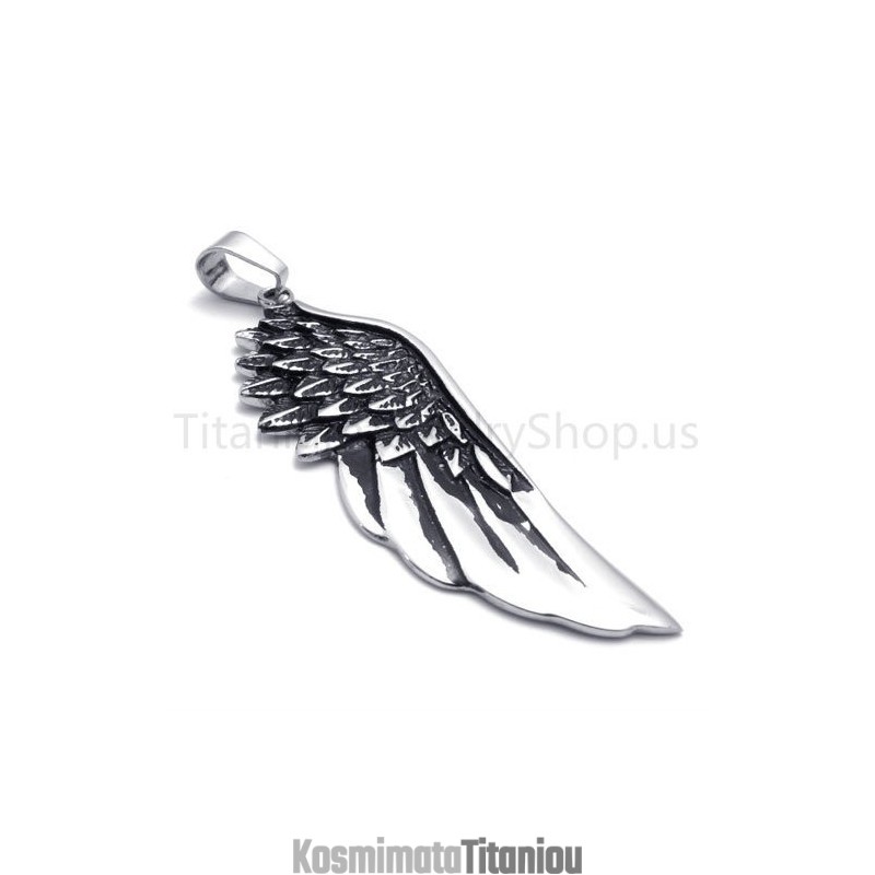 Νέο Κλασικό Μενταγιόν Από Τιτάνιο Devil Wing Νέο Κλασικό Μενταγιόν Από Τιτάνιο Devil Wing