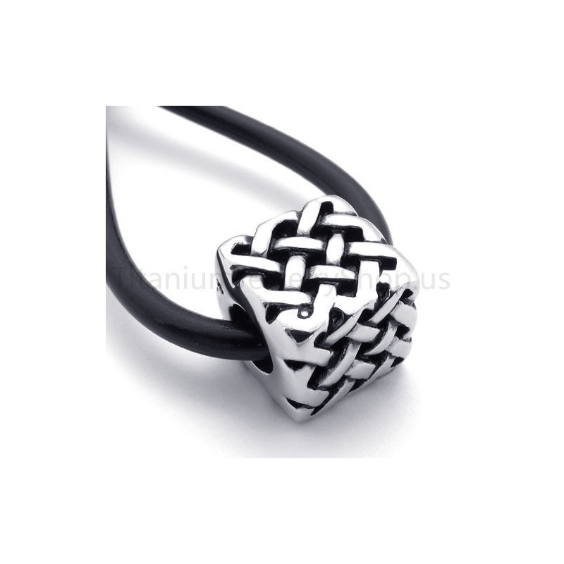 Νέο Κλασικό Κρεμαστό Κόσμημα Τιτανίου Κύβου