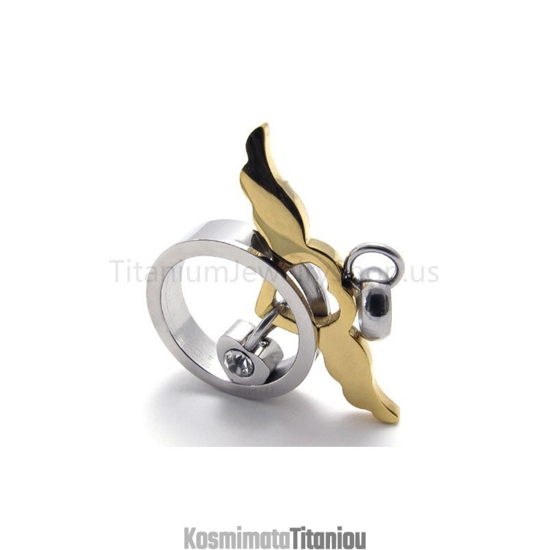 Νέο Υπέροχο Χρυσό Μενταγιόν Από Τιτάνιο