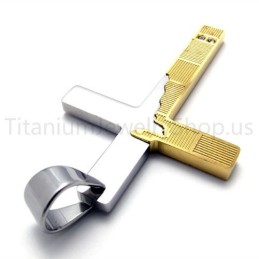 Νέο Μενταγιόν Από Τιτάνιο Με Σταυρό Και Σχισμένες Άκρες