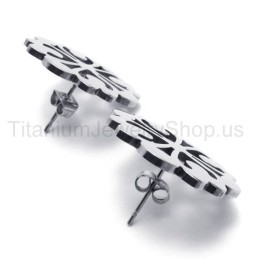 Σκουλαρίκια Από Τιτάνιο Με Χαριτωμένο Λουλούδι