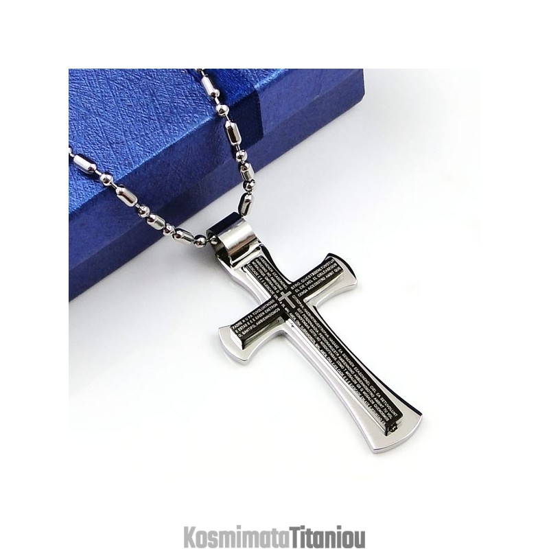 Κολιέ Cool Man Black Cross Από Τιτάνιο (Νέο) Κολιέ Cool Man Black Cross Από Τιτάνιο (Νέο)