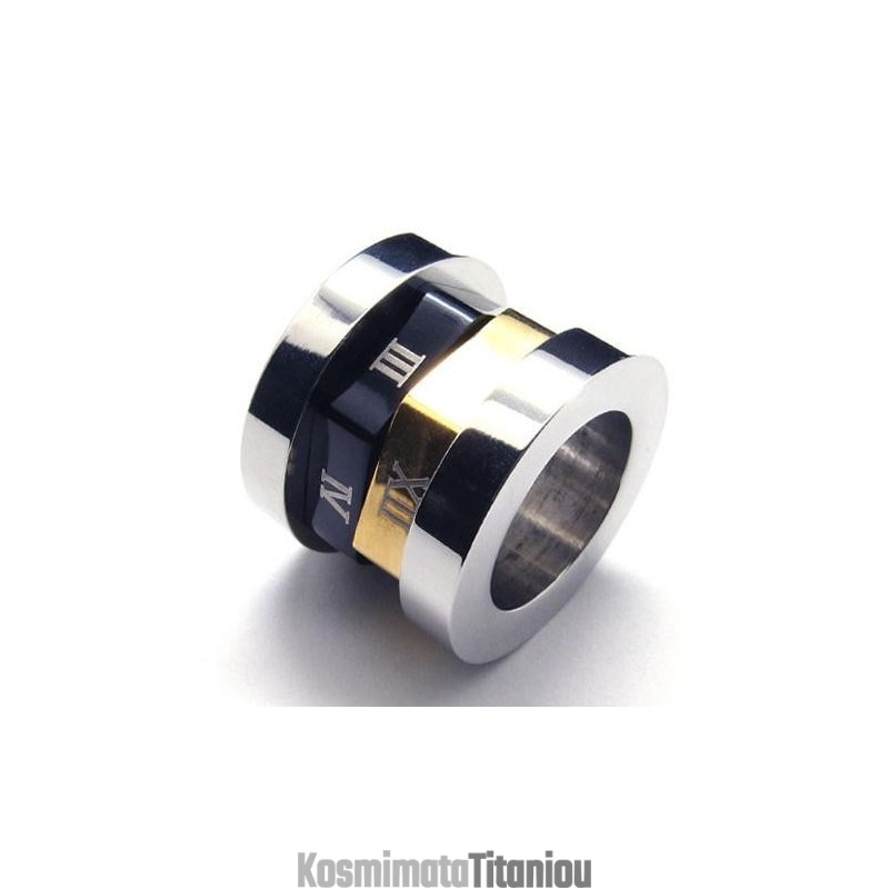 Κολιέ Από Τιτάνιο Και Ατσάλι Roman No. Spinner (Δωρεάν Αλυσίδα) Κολιέ Από Τιτάνιο Και Ατσάλι Roman No. Spinner (Δωρεάν Αλυσίδα)