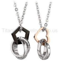 Μενταγιόν Three Circles Από Τιτάνιο Για Τους Λάτρεις