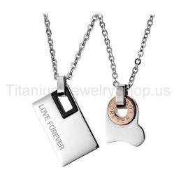 Μενταγιόν Love Forever Από Τιτάνιο Lovers