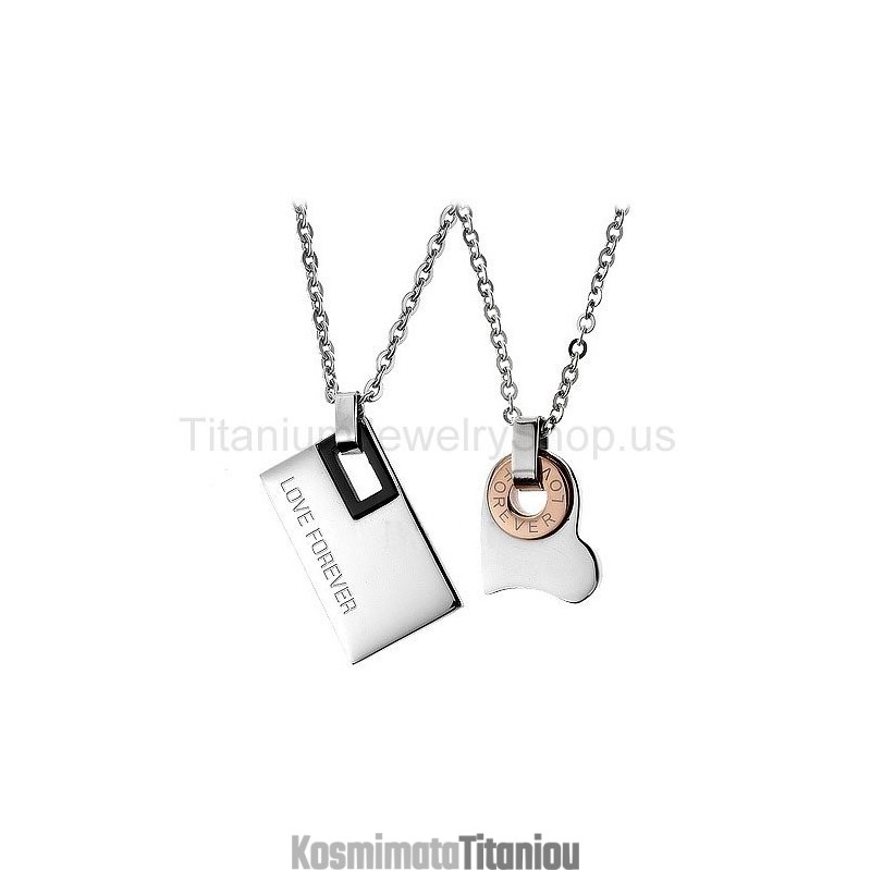 Μενταγιόν Love Forever Από Τιτάνιο Lovers Μενταγιόν Love Forever Από Τιτάνιο Lovers