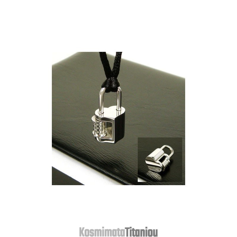Κολιέ Μενταγιόν Cool Man Love Lock Pure Titanium Κολιέ Μενταγιόν Cool Man Love Lock Pure Titanium
