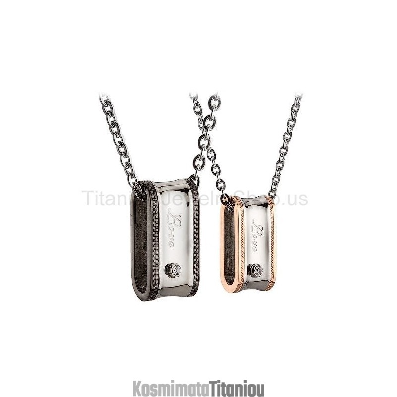 Μενταγιόν Love Titanium Lovers