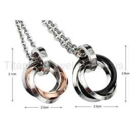 Μενταγιόν Three Circles Από Τιτάνιο Για Τους Λάτρεις