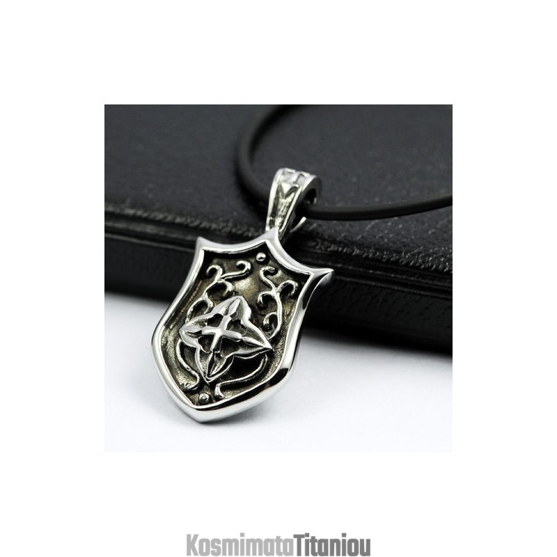 Δώρο Κολιέ Cool Man Unique Shield Pure Titanium Δώρο Κολιέ Cool Man Unique Shield Pure Titanium