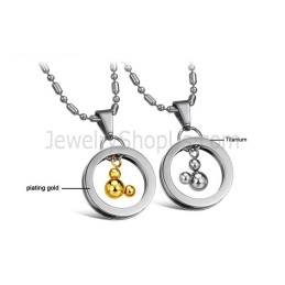 Μενταγιόν Mickey Από Τιτάνιο, Ασήμι Και Χρυσό Με Δωρεάν Αλυσίδες 264