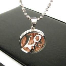 Κολιέ Sutra Man Rose Gold Love Pure Titanium Μενταγιόν Δώρο