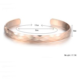 Βραχιόλι Υψηλής Στιλβωτικής Ουσίας Tungsten Rose Gold C895