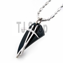 Κολιέ Sutra Man Black Symbol Από Τιτάνιο Και Ατσάλι, Δώρο