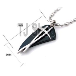 Κολιέ Sutra Man Black Symbol Από Τιτάνιο Και Ατσάλι, Δώρο