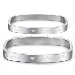 Βραχιόλια Για Ζευγάρια Tatanium Square "Foreverlove" C865