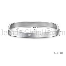 Βραχιόλια Για Ζευγάρια Tatanium Square "Foreverlove" C865