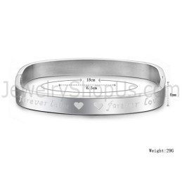 Βραχιόλια Για Ζευγάρια Tatanium Square "Foreverlove" C865