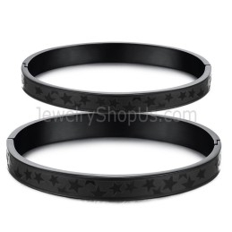 Βραχιόλια Για Ζευγάρια Tatanium Black Stars C863