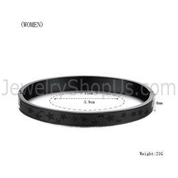Βραχιόλια Για Ζευγάρια Tatanium Black Stars C863