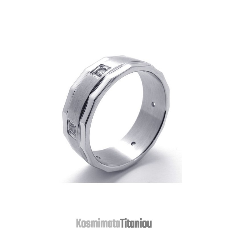 Δαχτυλίδι Από Διαμάντι Και Τιτάνιο