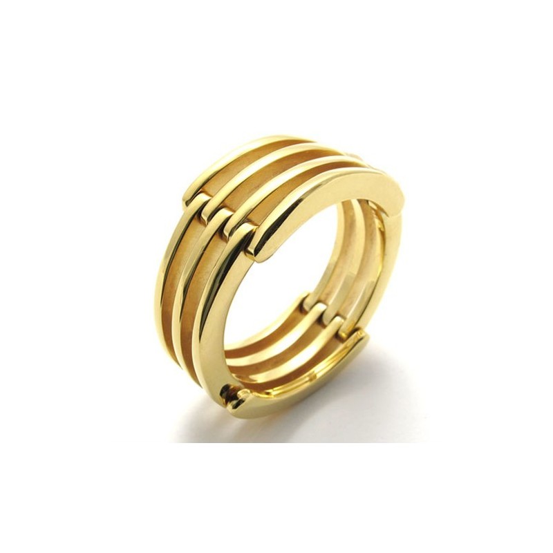 Χρυσό Δαχτυλίδι Παζλ Από Τιτάνιο