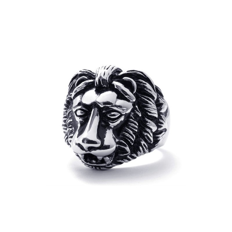 Δαχτυλίδι Από Τιτάνιο Με Λιοντάρι