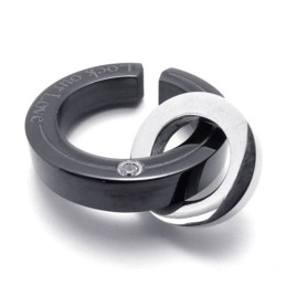 Μενταγιόν Από Τιτάνιο Black Diamond Lovers Για Γυναίκες