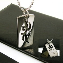 Κολιέ Cool Man 2 Layer Symbol Pure Titanium