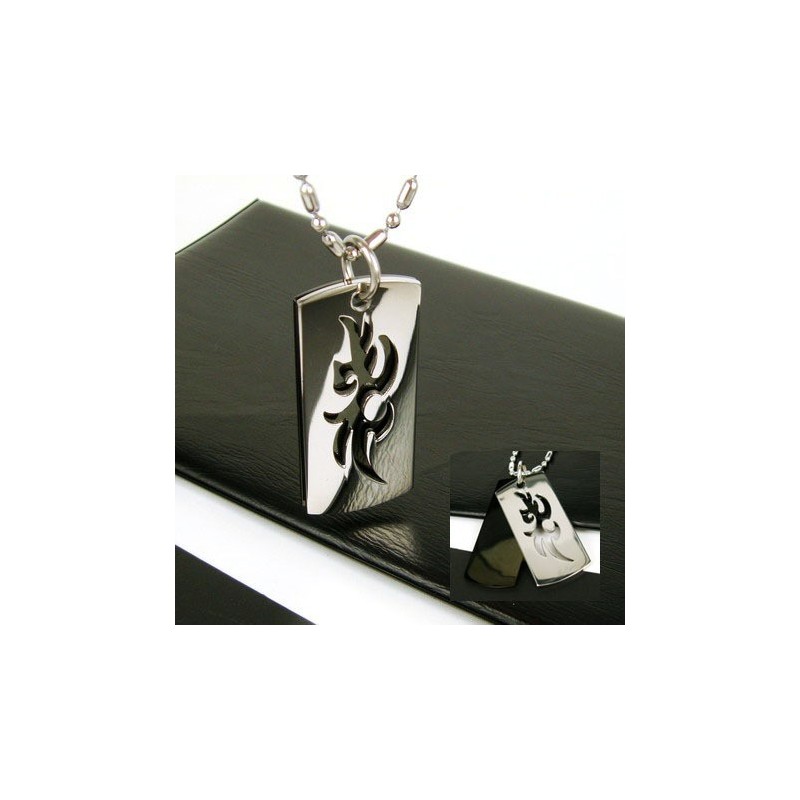 Κολιέ Cool Man 2 Layer Symbol Pure Titanium