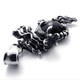 Μενταγιόν Από Τιτάνιο Με Πετράδι Dragon Gem