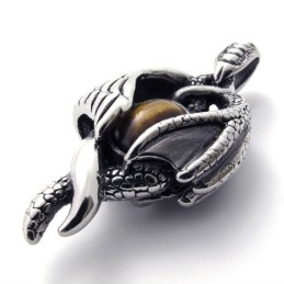 Μενταγιόν Από Τιτάνιο Με Νύχι Wing Claw Gem