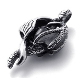 Μενταγιόν Από Τιτάνιο Με Νύχι Wing Claw Gem