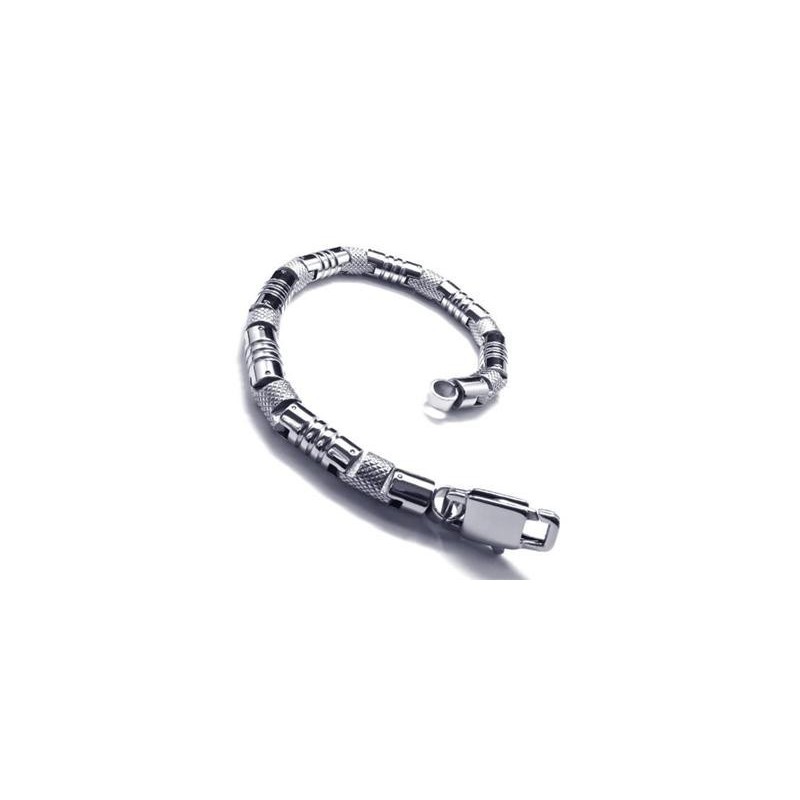 Ανδρικό Βραχιόλι Charm Από Ασημένιο Τιτάνιο 316L