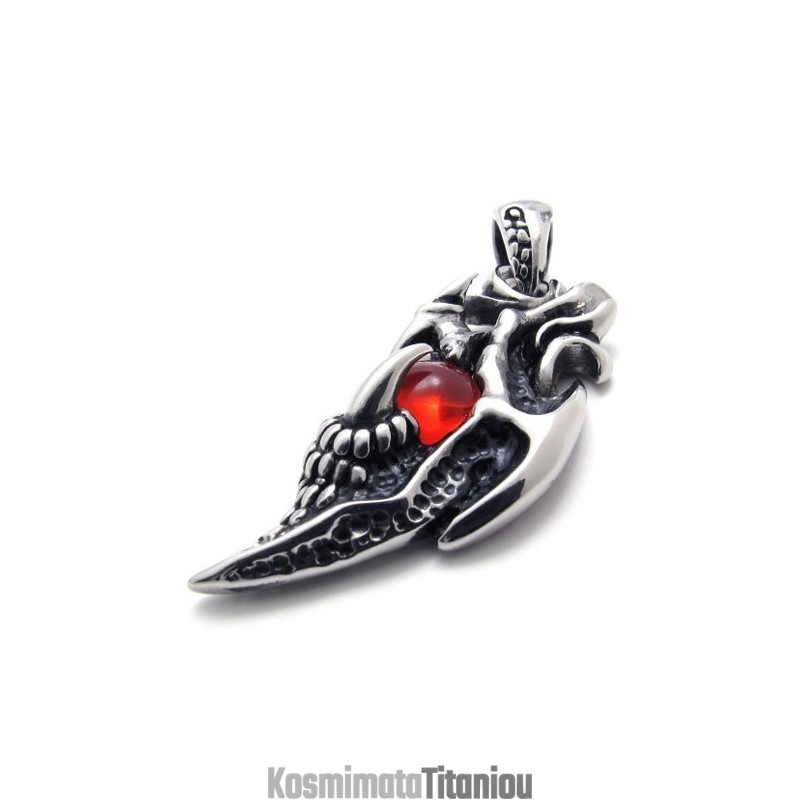 Μενταγιόν Από Τιτάνιο Wings Red Gem Μενταγιόν Από Τιτάνιο Wings Red Gem