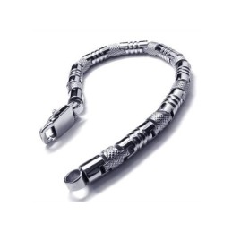 Ανδρικό Βραχιόλι Charm Από Ασημένιο Τιτάνιο 316L
