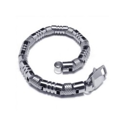 Ανδρικό Βραχιόλι Charm Από Ασημένιο Τιτάνιο 316L