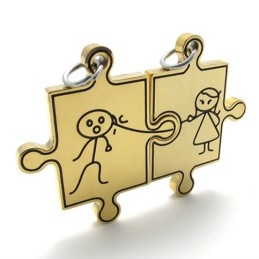 Μενταγιόν Από Τιτάνιο Gold Lovers