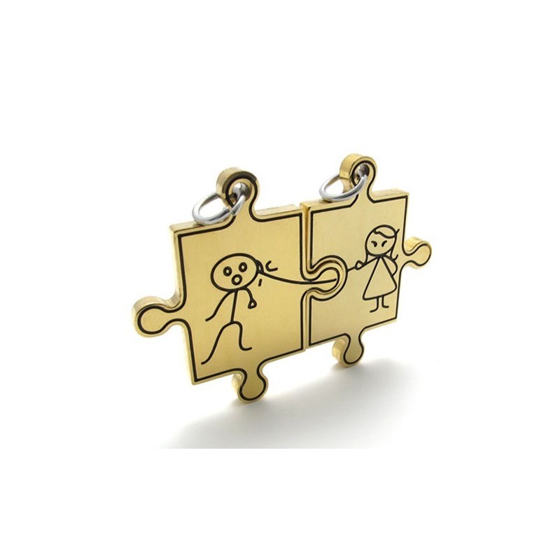 Μενταγιόν Από Τιτάνιο Gold Lovers Μενταγιόν Από Τιτάνιο Gold Lovers