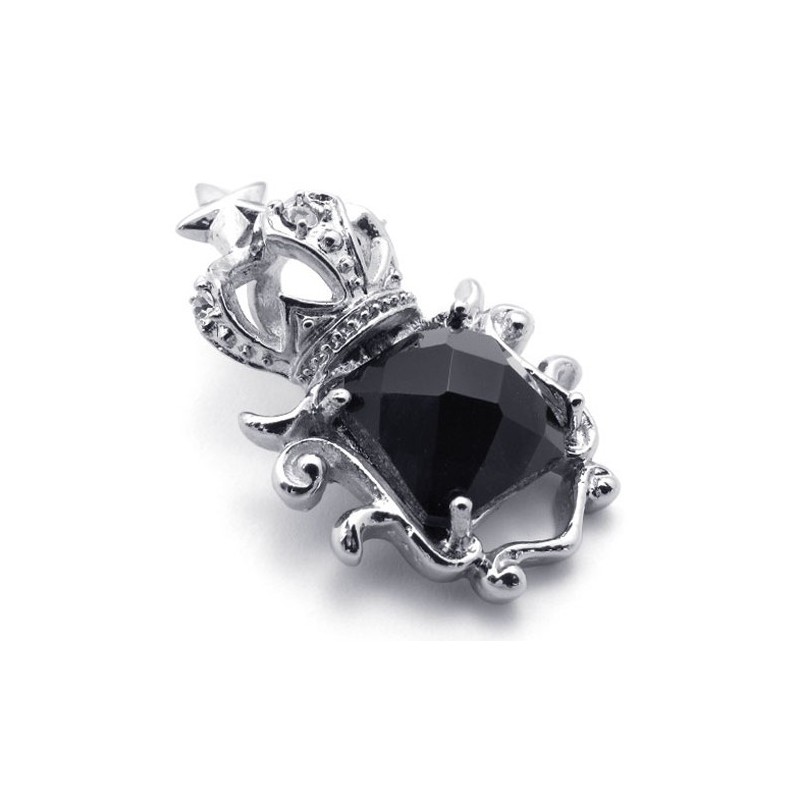 Μενταγιόν Από Τιτάνιο Με Στέμμα Gem Crown Μενταγιόν Από Τιτάνιο Με Στέμμα Gem Crown