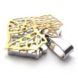 Μενταγιόν Από Τιτάνιο Gold Leaf Lovers