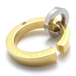 Ανδρικό Μενταγιόν Από Τιτάνιο Gold Lovers